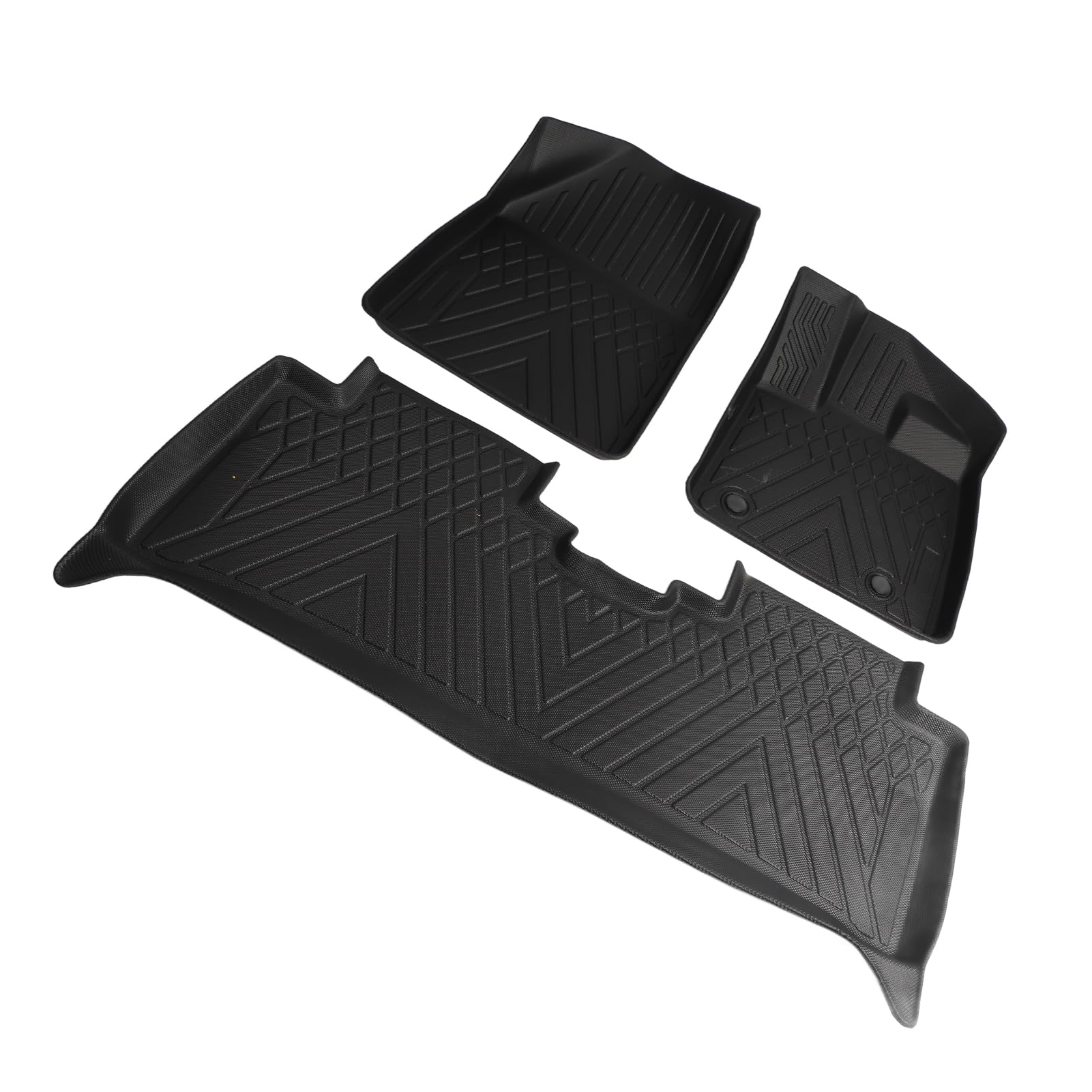 3 szt. Dywaniki Samochodowe, Wodoodporne Dywaniki Samochodowe TPE, Antypoślizgowe Maty Podłogowe z Nowoczesnym Designem 3D, Idealne dla BYD 3