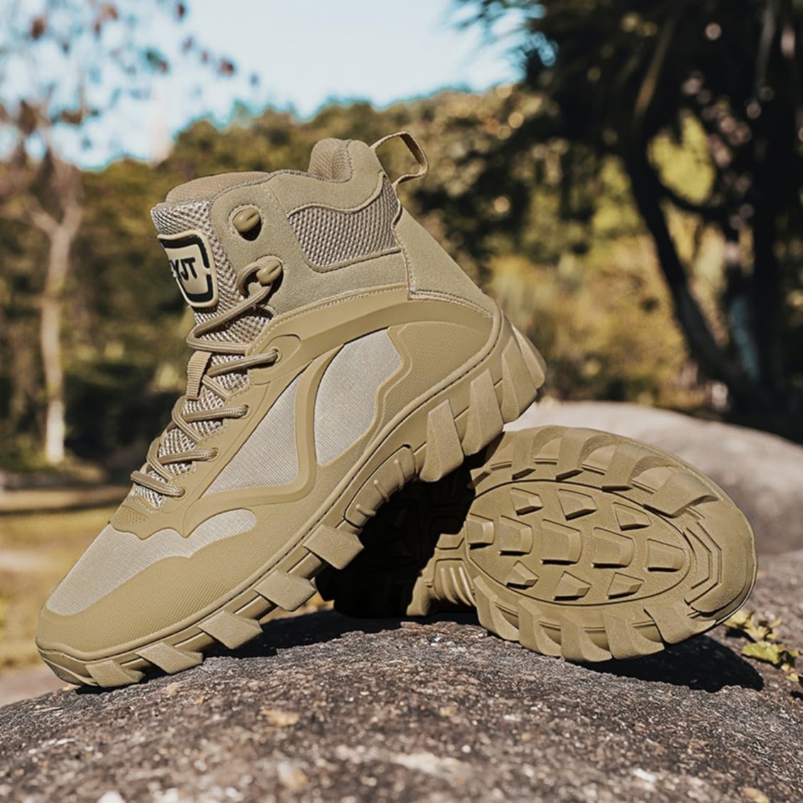 ailishabroy Men’s Military Tactical Boots