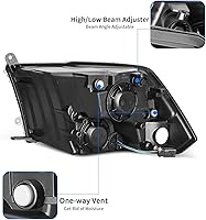 Vista 3 de DWVO Conjunto de faros delanteros y luces traseras compatible con Dodge Ram 1500 2009-2018 09-18, Dodge Ram 2500 3500 2009-2018, 2010-2018, Dodge