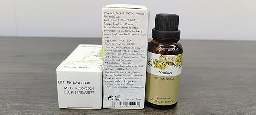 Miniatura 8 de Aceite esencial de vainilla, 1.01 onzas líquidas (1.0fl oz), aceite esencial puro de PHATOIL para difusores de aromaterapia, humidificadores,