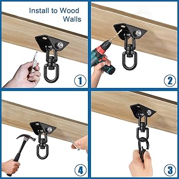 Amazon.co.jp: ハンモックサスペンションキット、天井フック