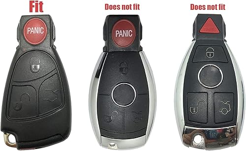 Miniatura 2 de Funda de repuesto para llavero Mercedes Benz Clase C CLK CLS E Clase G Clase SLK Clase AMG C320 Keyless Entry Remote Key Fob Shell