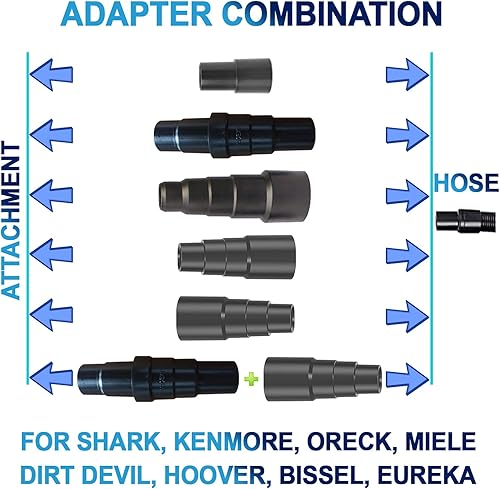Miniatura 3 de Kit de adaptador de fijación al vacío, adaptador de manguera de vacío, suministro de piscina, conector de manguera de 1-14 pulgadas o 1-12 pulgadas,