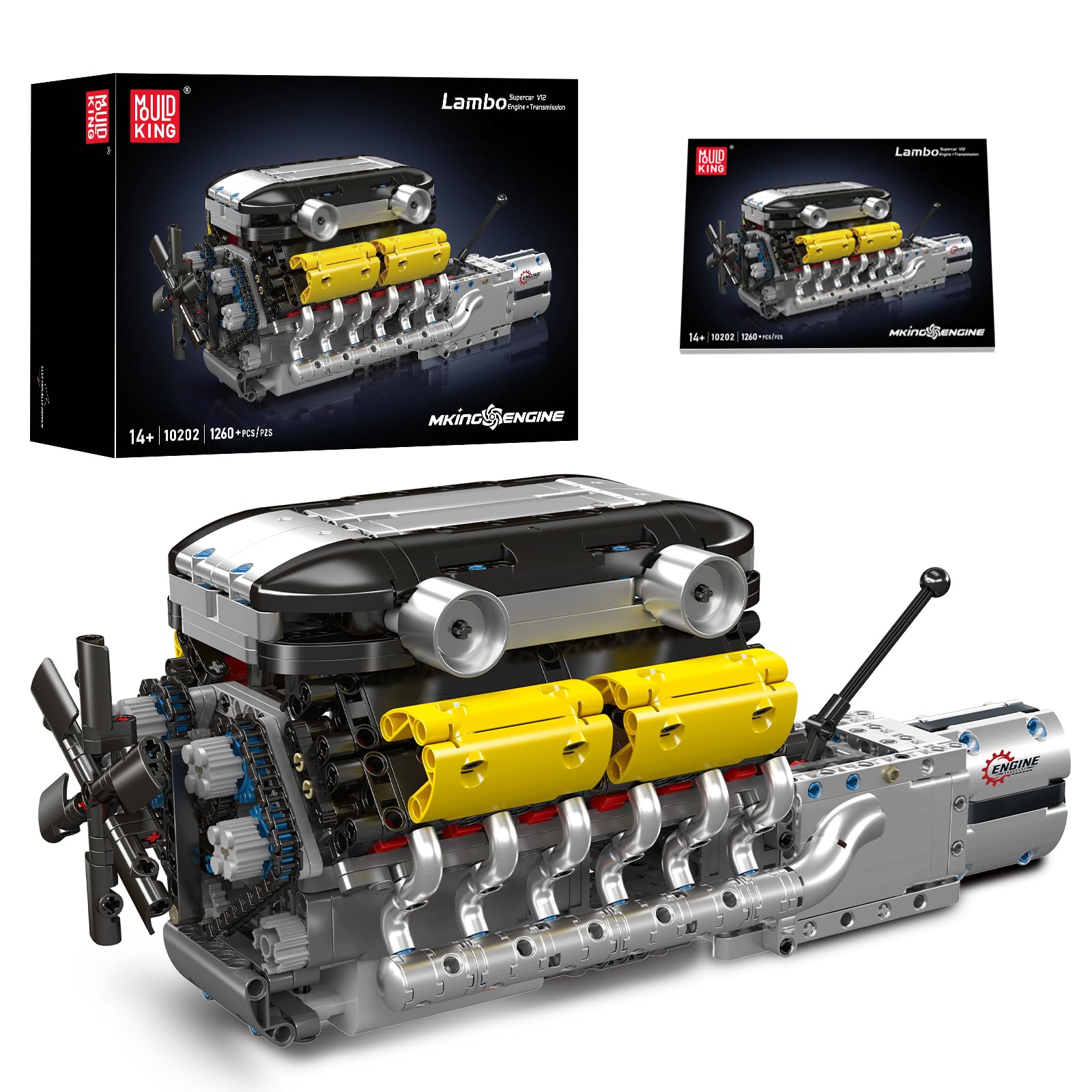 Amazon.com: Mould King 10202 Supercar Building Blocks, V12 Engine