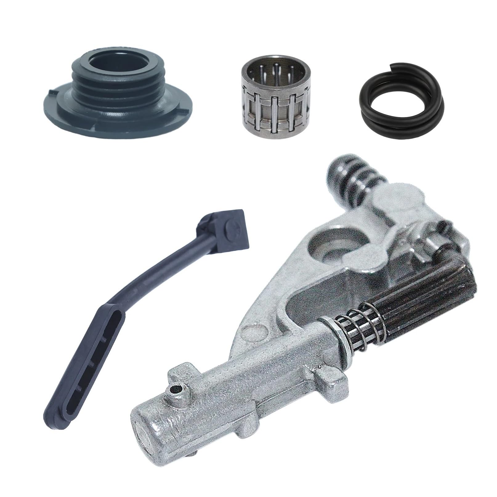 Oil Pump Pressure Line Kit for Husqvar 455 Rancher 455E 460 461 Chainsaw Replace 544180104 537261501 & Worm Gear Oiler Pinion