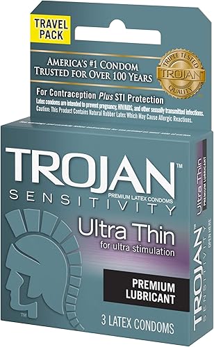 Miniatura 3 de Trojan Sensibilidad Ultra Delgada lubricado Preservativos, 3Count