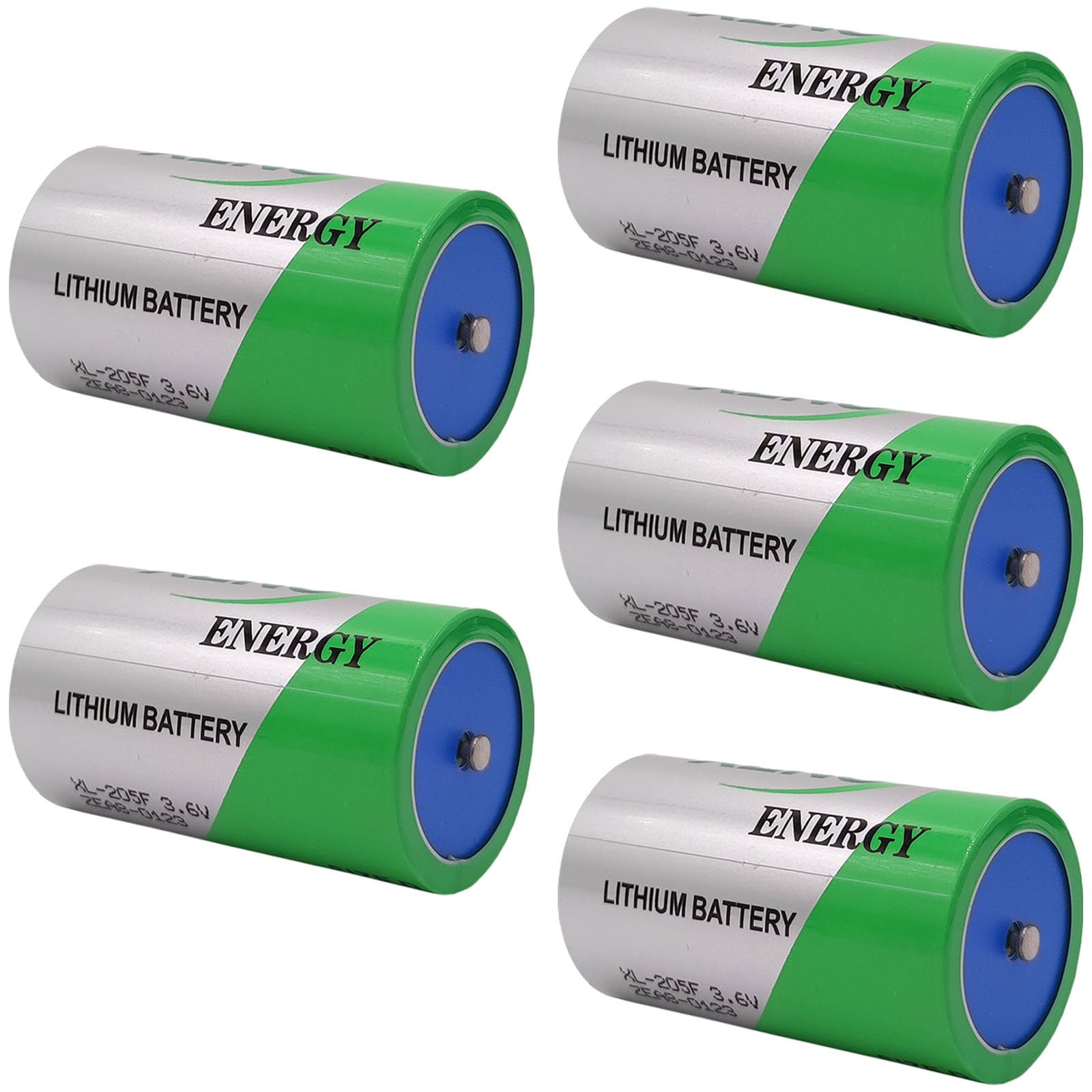 LINHUPAK (5-Pack) XL-205F D 3.6V 19000mAh Non-Rechargeable Lithium Thionyl Chloride Battery for Xeno Energy Battery XL-205F