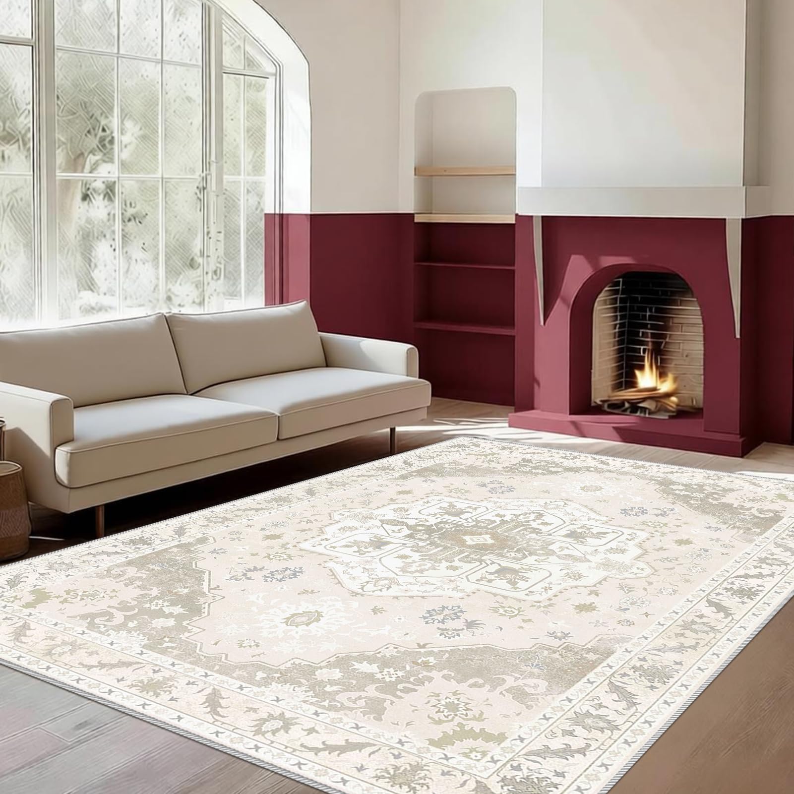 Descente de lit chambre et tapis de décoration pour salon