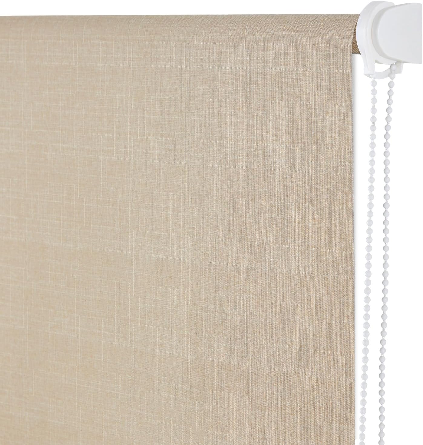 NUTRO CHILL Blackout Roller Blinds, Window Shades Blackout with Thermal Insulated, UV Protection Fabric Window Shades for Home and Office, Easy to Install（27" W x 68" L, White）