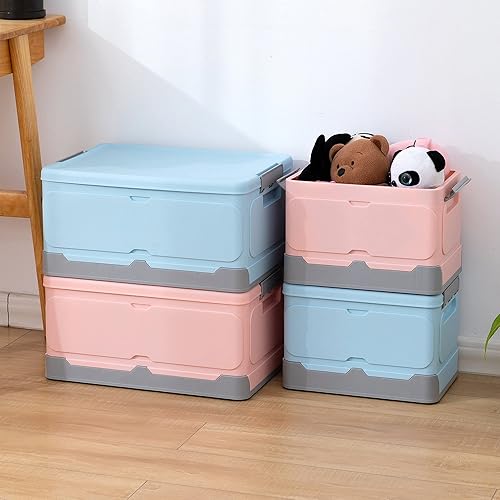 Miniatura 7 de Caja de almacenamiento plegable, caja de almacenamiento de libros para estudiantes, caja de almacenamiento plegable para ropa, aperitivos, juguetes,