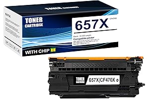 HP 657X CF470X Black Toner Cartridge Compatible J8A13A