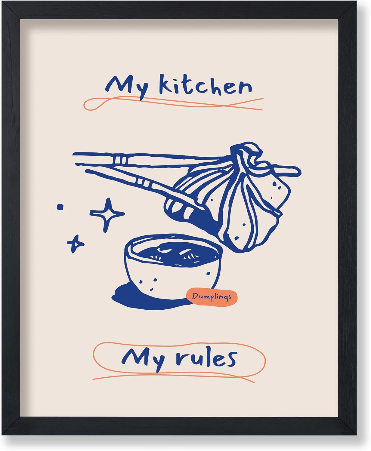 Poster Master Tea Is Always A Good Idea Poster - Retro Tea Print - Food & Drink Design - Tea Cup & Sketch Art - Chic Boho Decor - Aesthetic Tea House or Kitchen Wall Decor - 8x10 UNFRAMED
