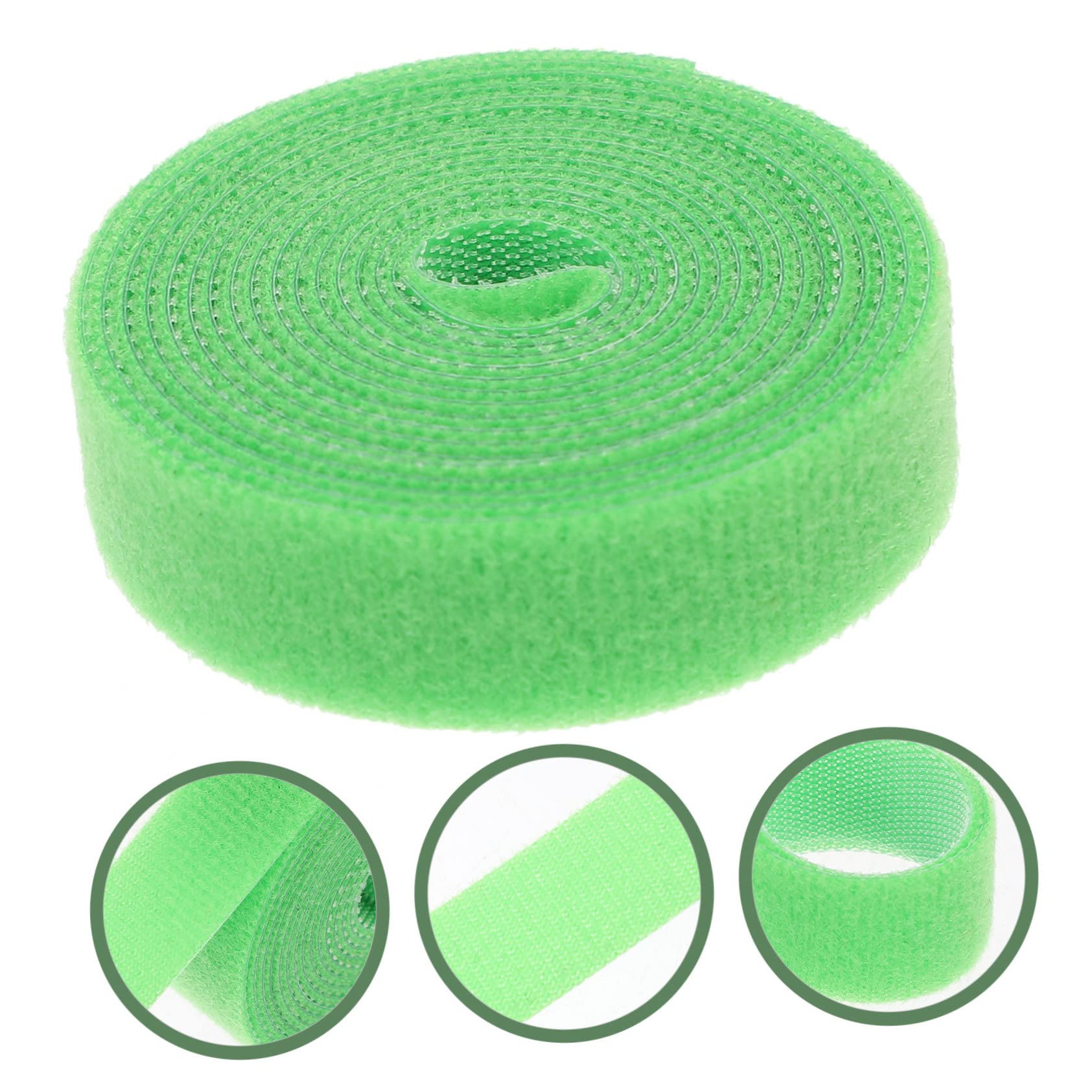 ibasenice 5 Series Vínculo Plantas Apoya Lazo De Planta Apoyo Jardinería Cinta Elástica para Atar Cinta De Amarre De Jardín Corbata De Horticultura Flores Ramas Cinta Nylon Verde 4 Rollos*5
