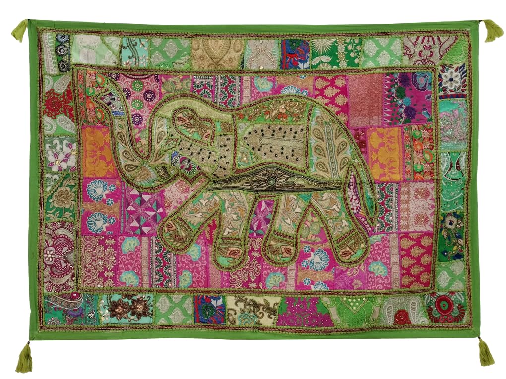 Ekam Art Rajasthani Handmade Heavy Elephant Embroidery Cotto -11 Ekam Art Rajasthani Handmade Heavy Elephant Embroidery Cotto -11