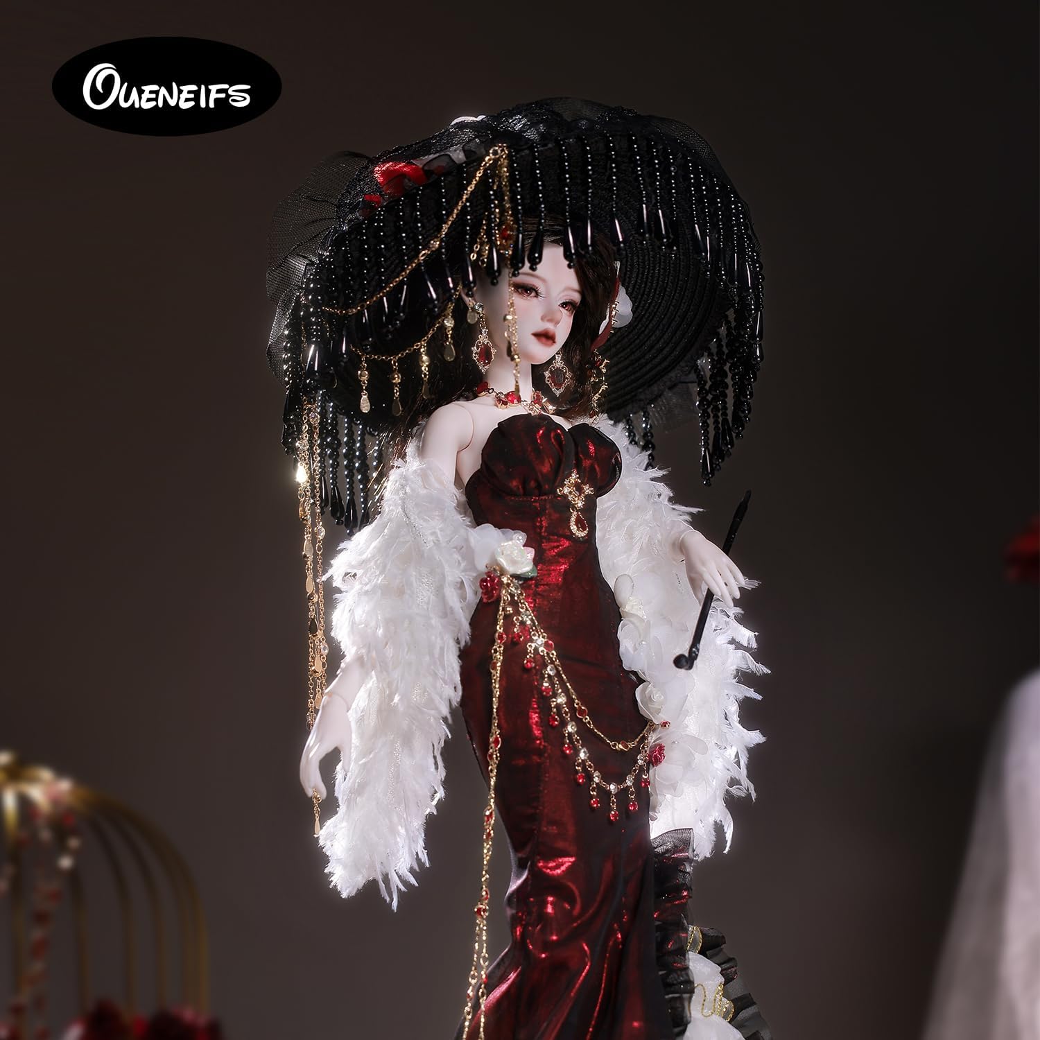Oueneifs 1/4 Anubis Fullset G with Hat BJD Doll Resin Toy for 15+ Years Old