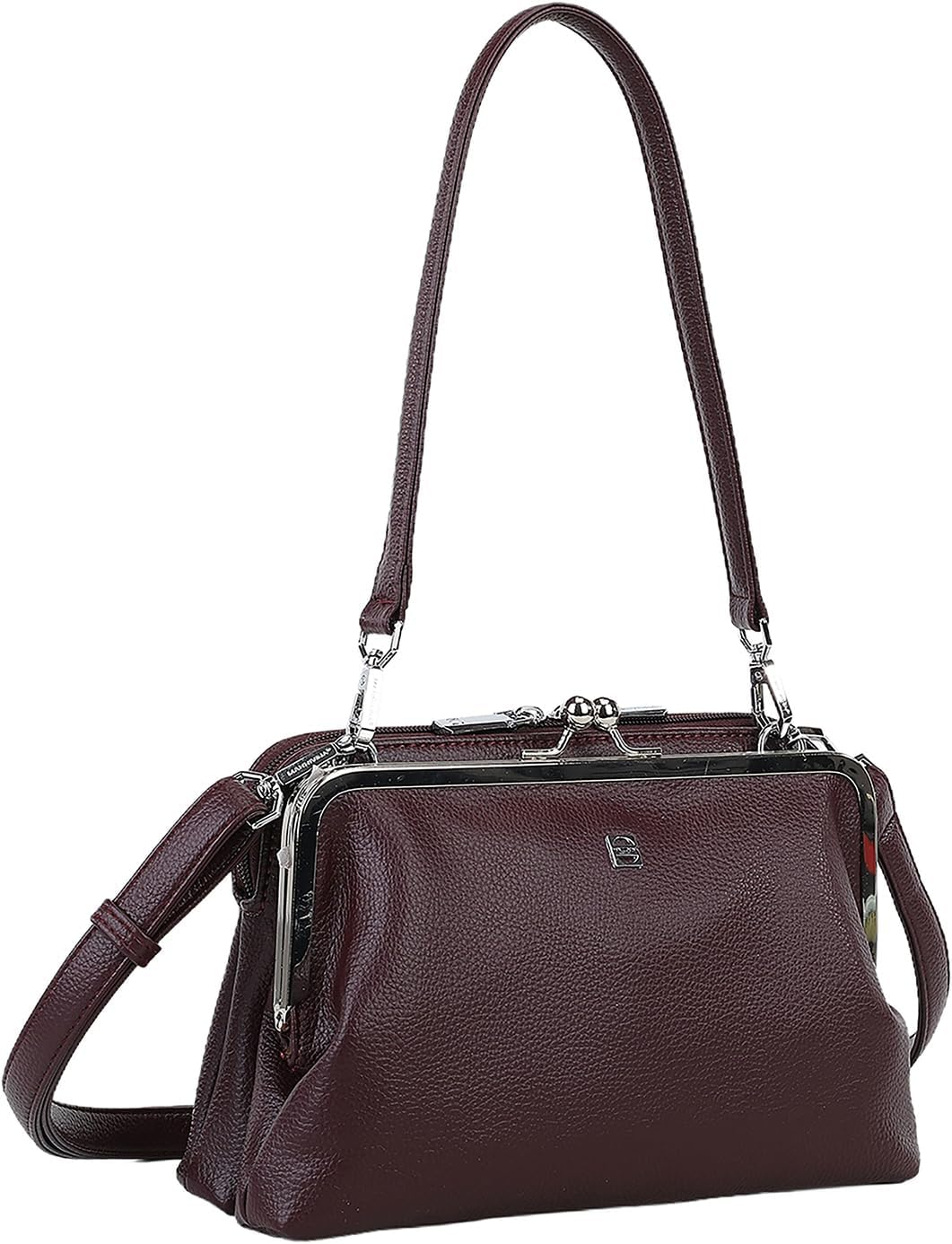 Slouchy Kiss Lock Crossbody Bags Women Kiss Clasp Cross Body Purse Shoulder Bag Hobo Wallet Kisslock Handbags Tote Purses