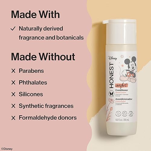 Vista 45 de The Honest Company Acondicionador de lavanda calmante de ensueño con productos botánicos naturales, lavanda, 10 onzas fluidas, 816645023973, Libre