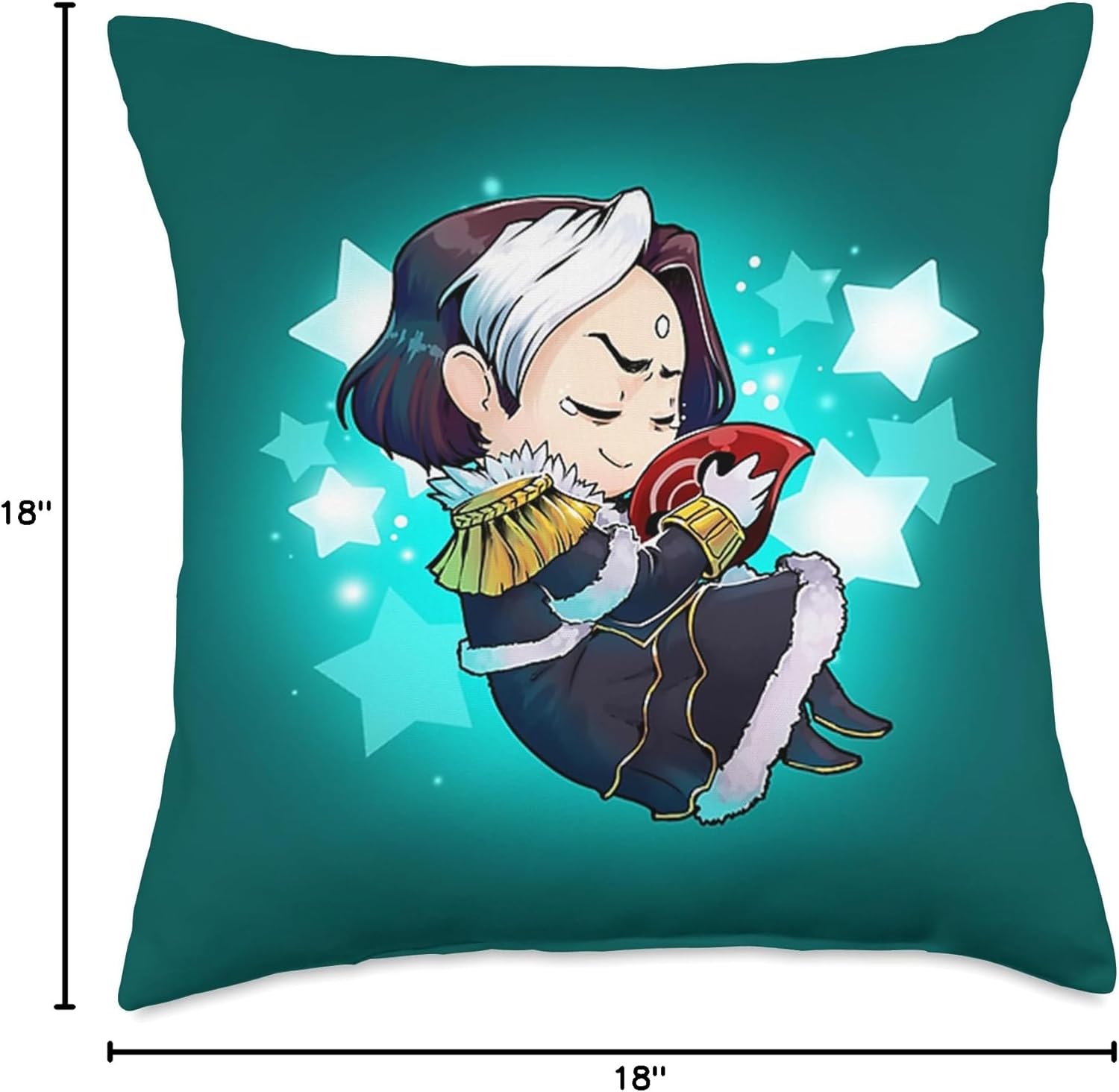 Sleeping Emet Selch Throw Pillow
