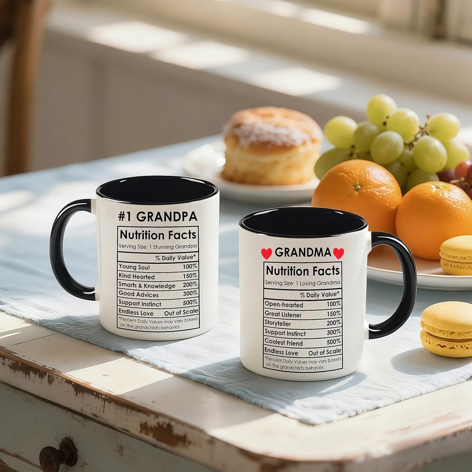 Breezy Valley Grandma Grandpa Coffee Mugs, Christmas Gifts For Grandparents From Grandchildren Grandkids - Best Grandma And Grandpa Gifts Ideas, Coffee Mugs For Grandparents - Image 3