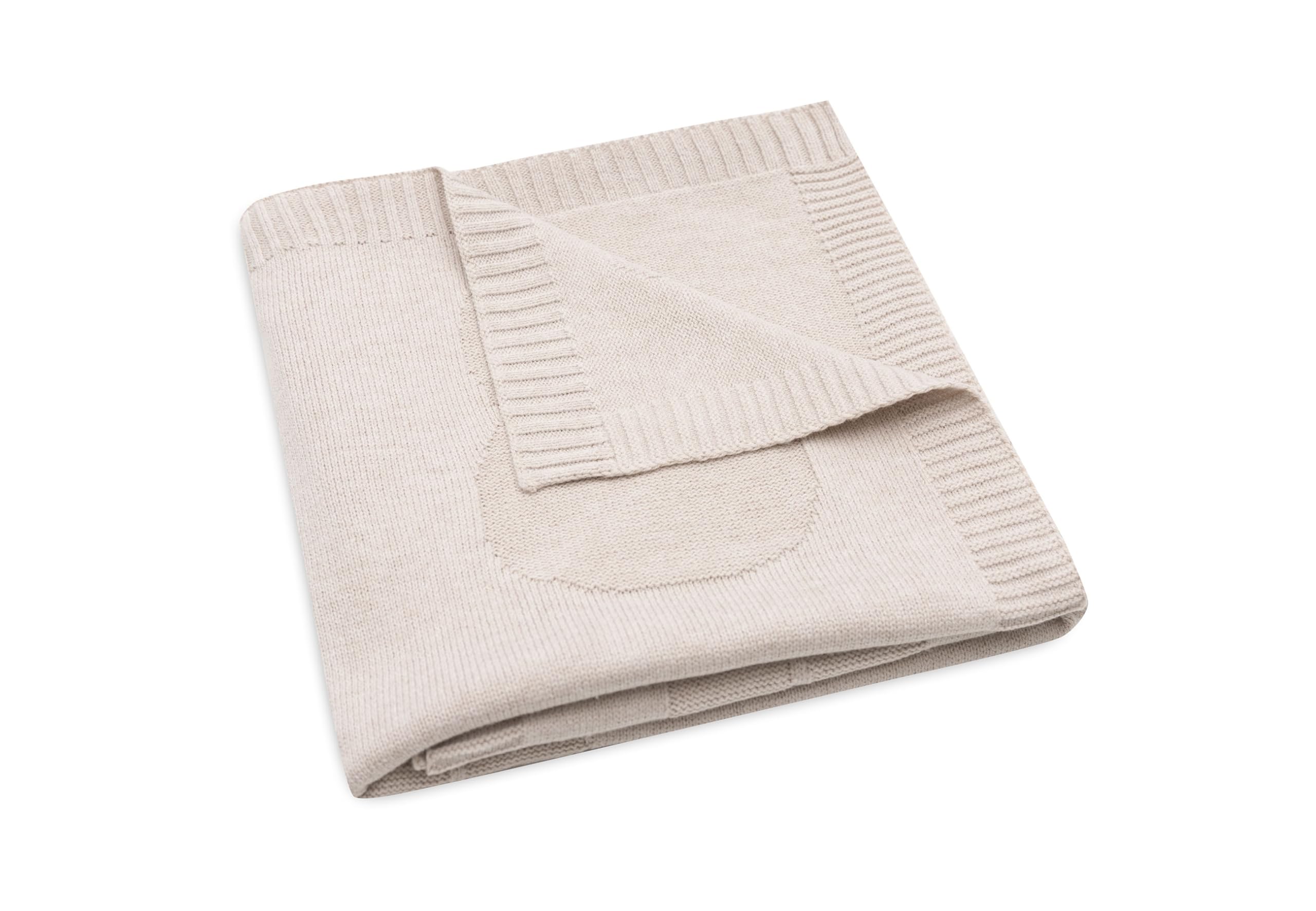 Couverture tricotée pour bébé Jollein idéale en balade en poussette ou pour la sieste au chaud