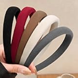 Huachi Headbands for Women Non Slip Trendy Headbands for Women’s Hair Thin Padded Headband for Girls, Cute Head Bands Elastic Hair Bands for Women Fashion Accessories 5PCS