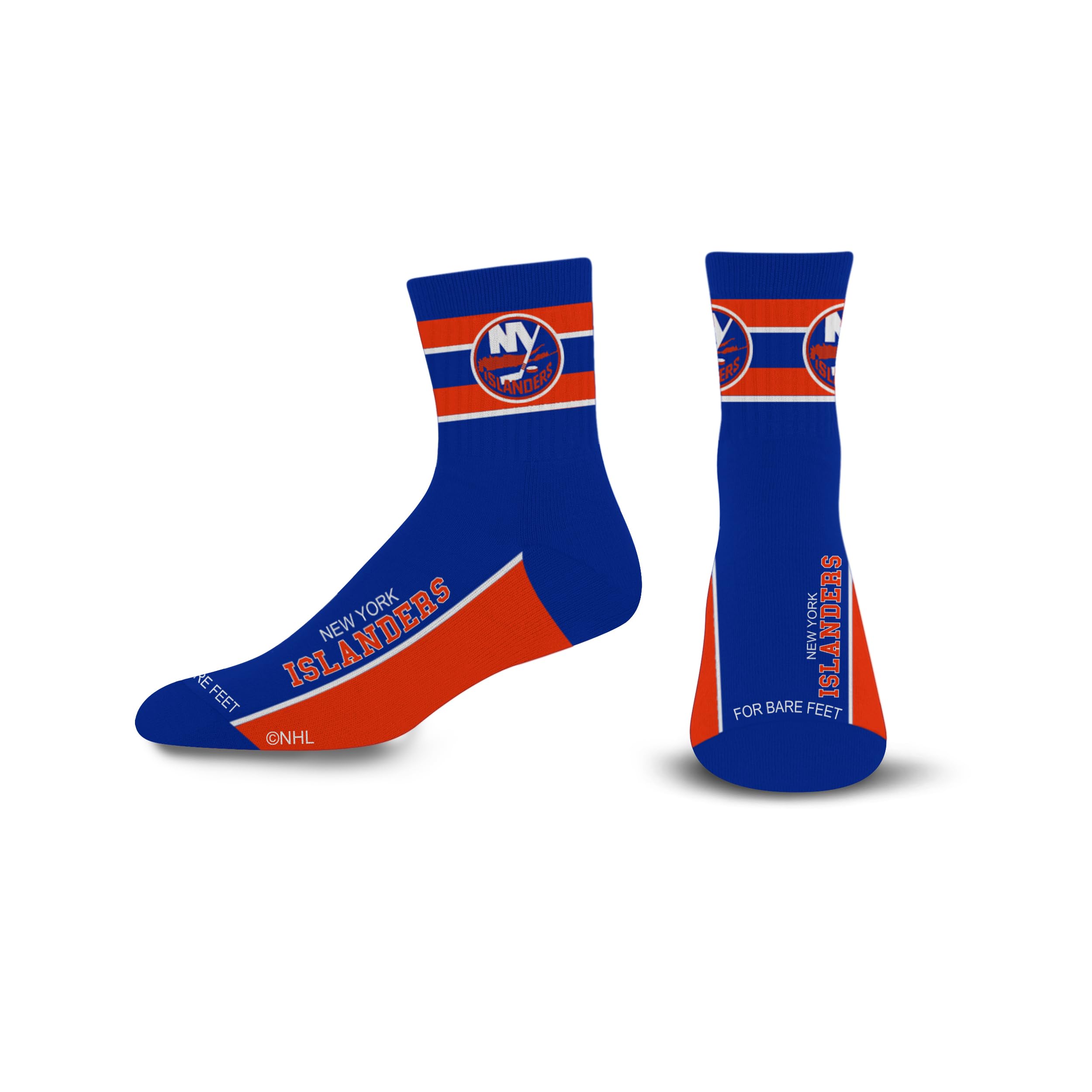 For Bare Feet Men's Lil' Deuce New York Islanders (Royal, Large)