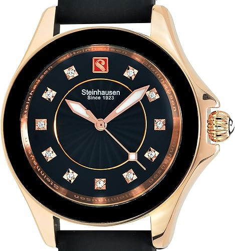 Miniatura 4 de Steinhausen Arbon Collection - Reloj para mujer con banda intercambiable de silicona de acero inoxidable