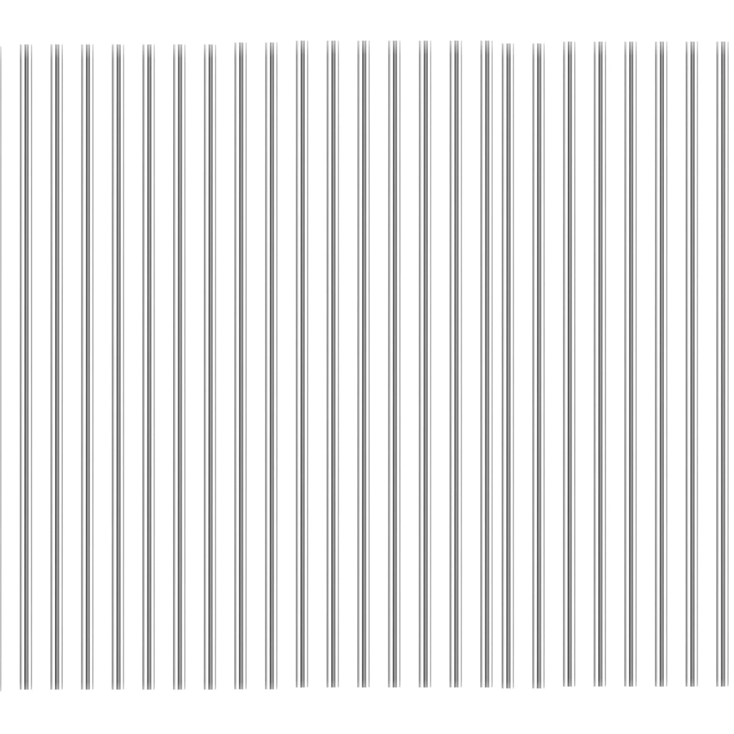 Molutjin 24pcs 304 Stainless Steel Round Rods 3mm x 300mm - Solid Shafts for DIY Model Cars, RC Helicopters, Lathe Crafts