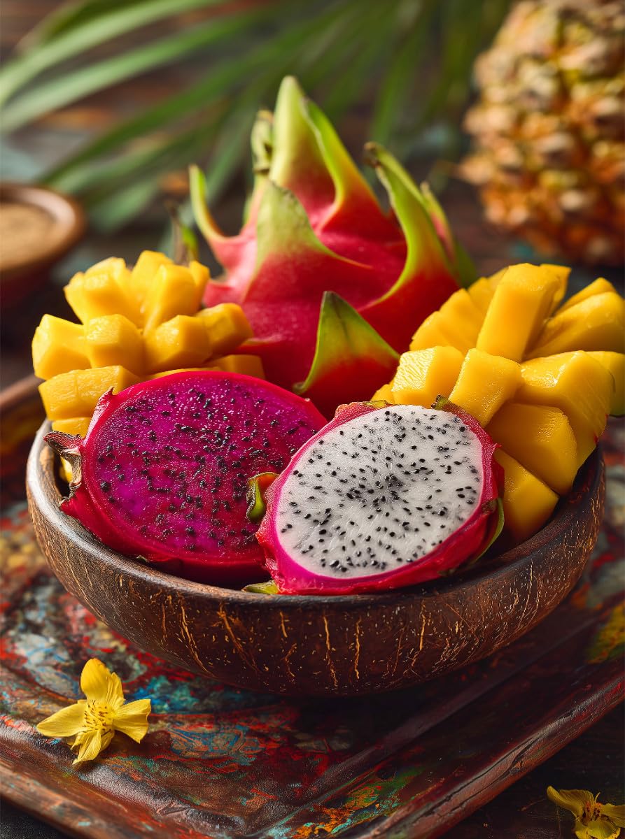 Puzzle · Fruits tropicaux, Frais, colorés & Exotiques