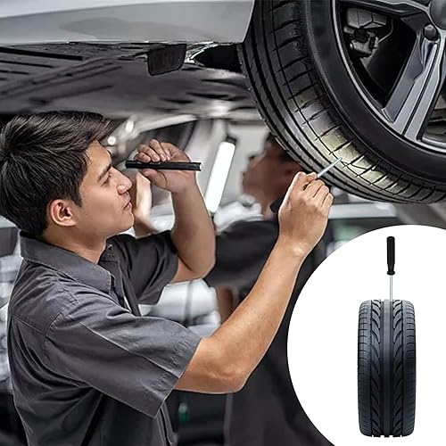 Miniatura 4 de 20 piezas de clavos de goma para reparación de neumáticos, tornillo de reparación de neumáticos de coche en clavos de tapón de goma, clavos de