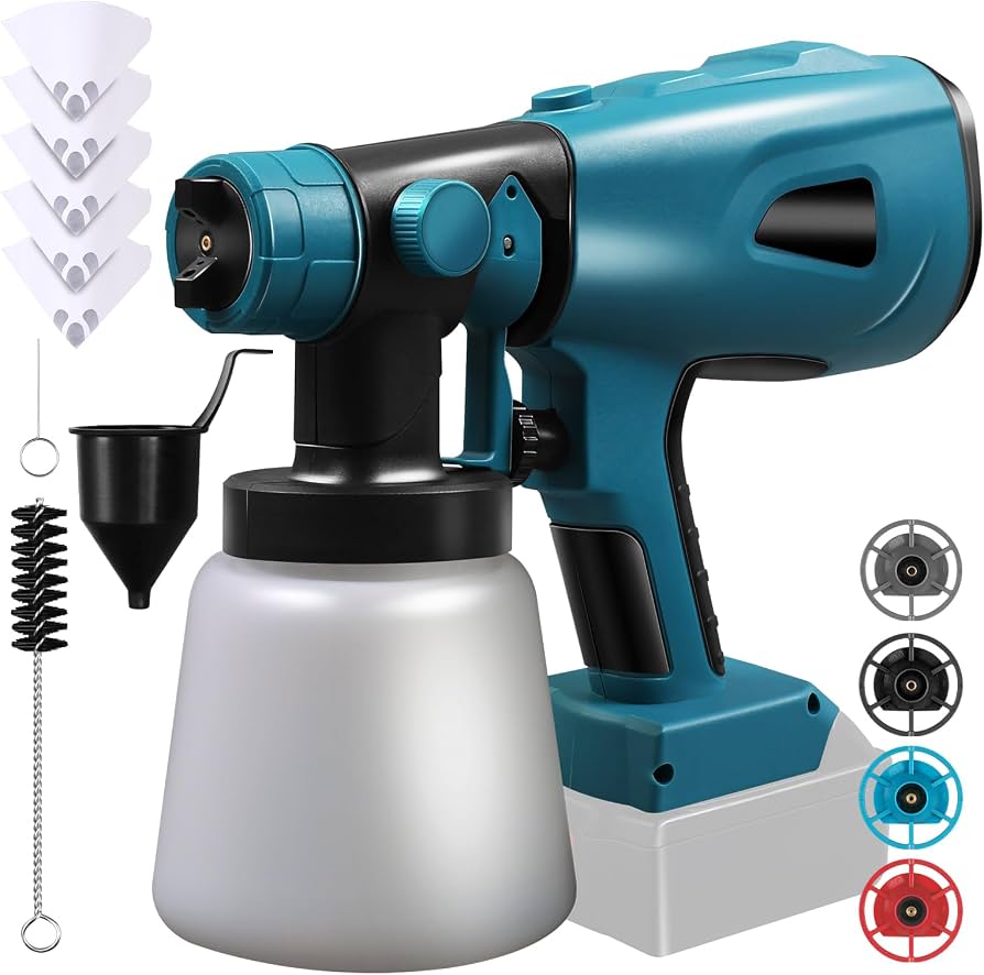 Spruzzatore A Batteria Bellanny 20L 21V – 100 PSI, Compatibile Con Batterie Makita 18V, 6 Ugelli, Asta Telescopica