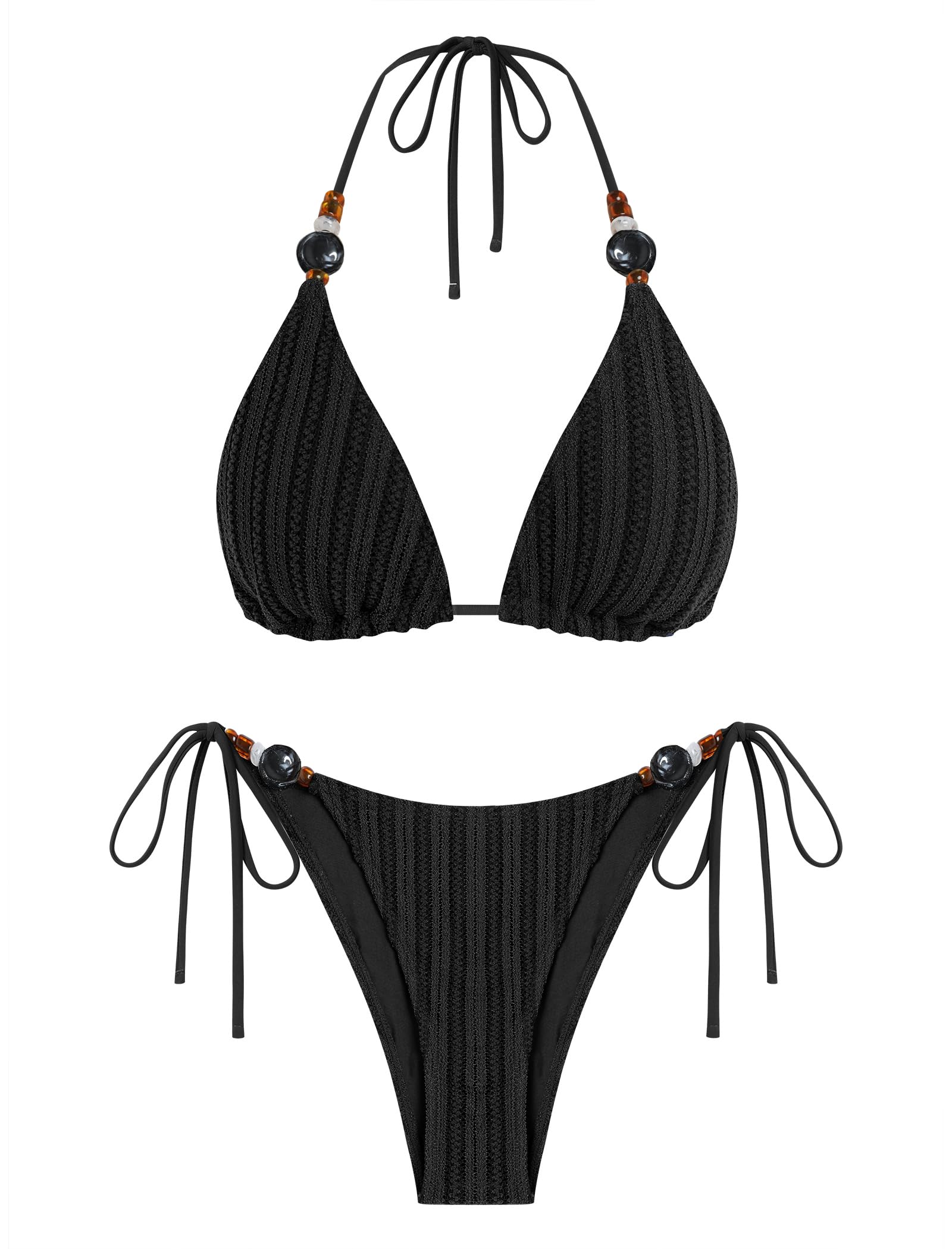 Photo 1 of ZAFUL Women's Bikini Set - Sexy Two-Piece Thong Swimsuit