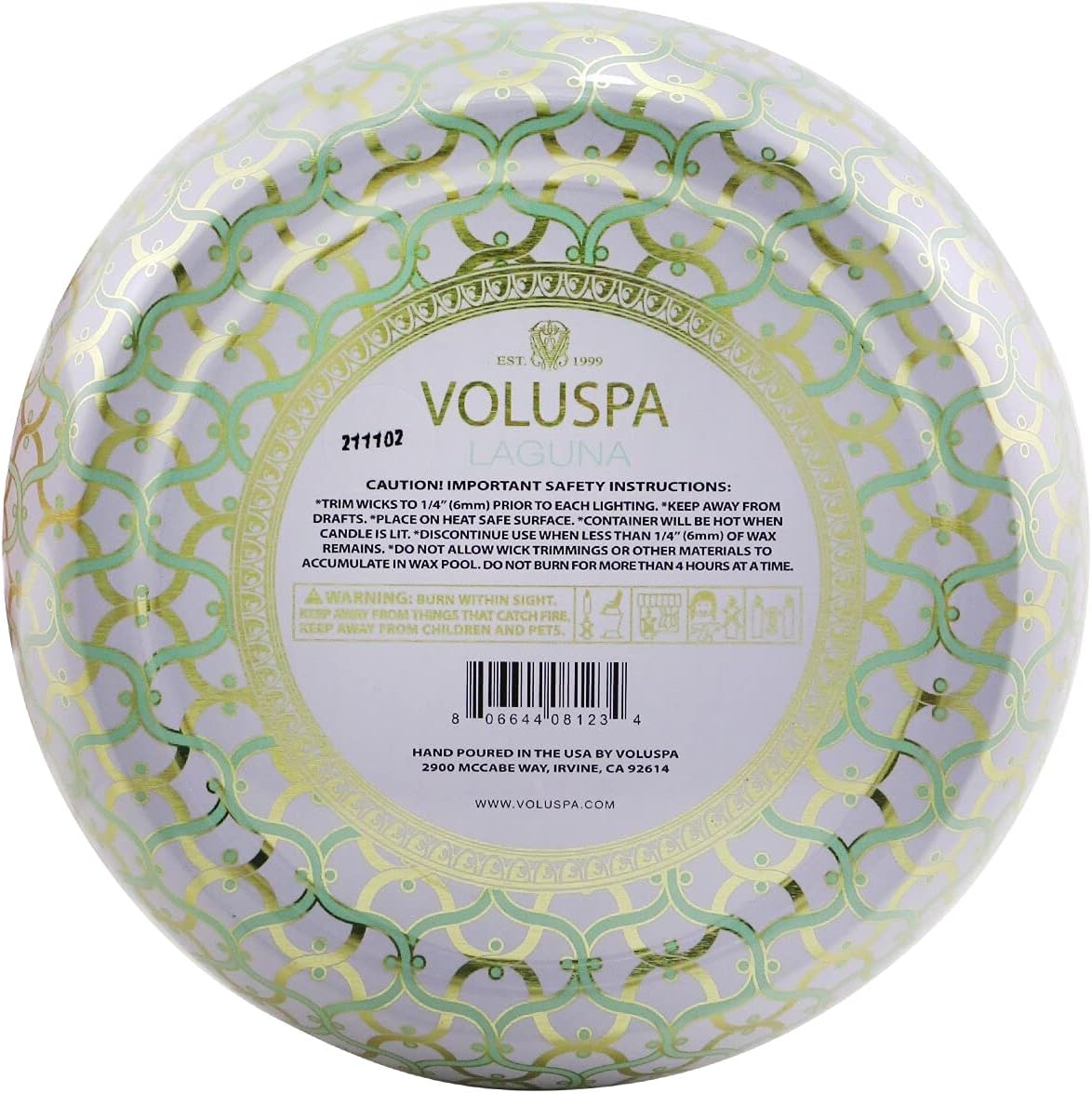 Laguna - 3 Wick Tin Candle