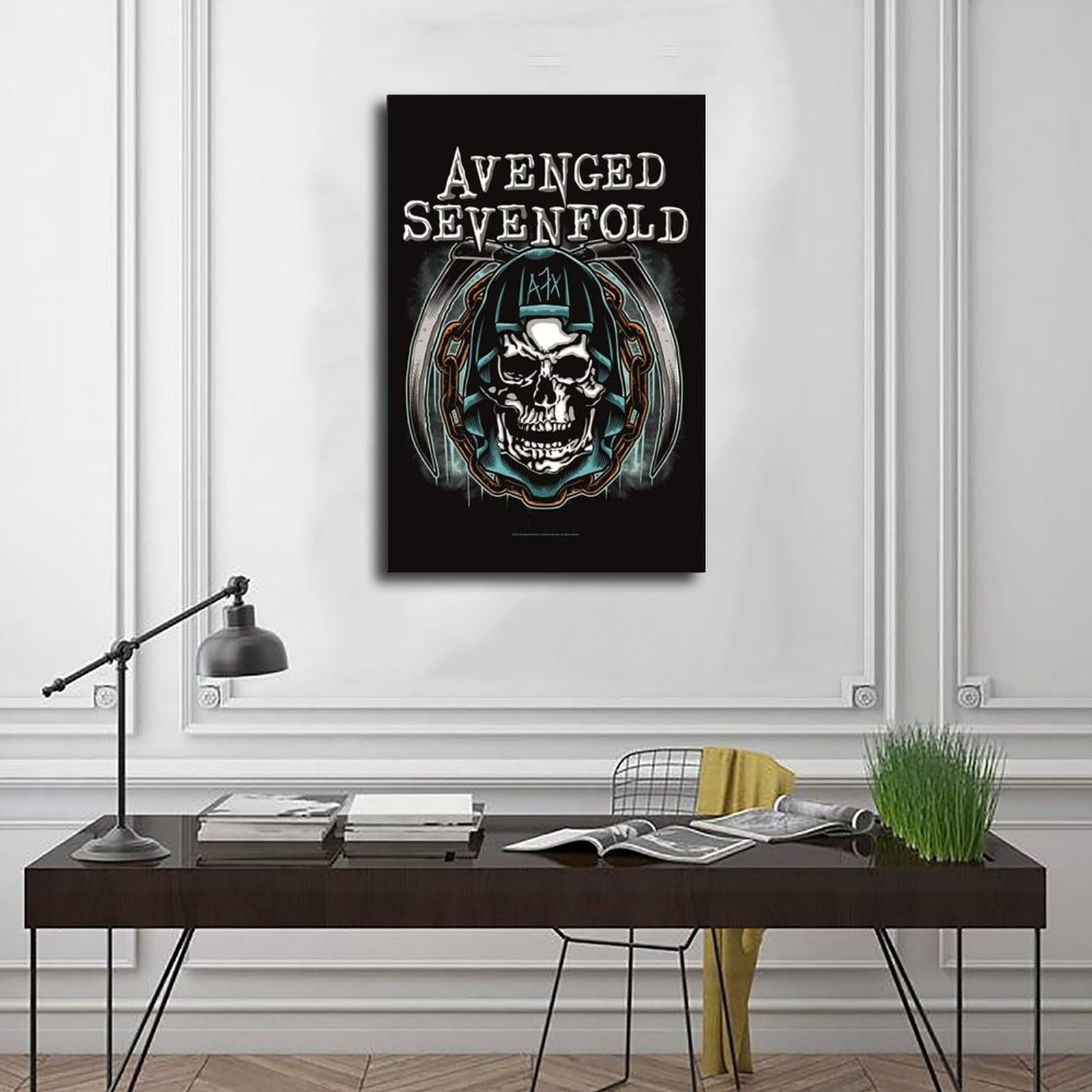 Lot De 5 Tableaux De 5 Pièces Avenged Sevenfold Poster Sur Toile Décoration Murale Images Imprimées
