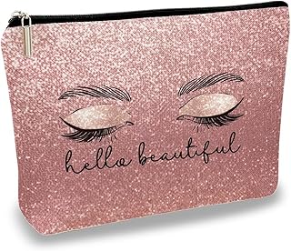 Hello Beautiful - Bolsa de maquillaje motivac...
