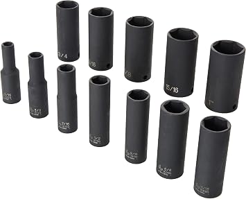 Grey Pneumatic (1213D) 3/8 Drive 12-Piece Deep Socket Set