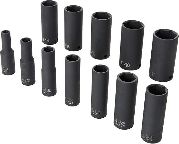 Grey Pneumatic (1213D) 3/8 Drive 12-Piece Deep Socket Set