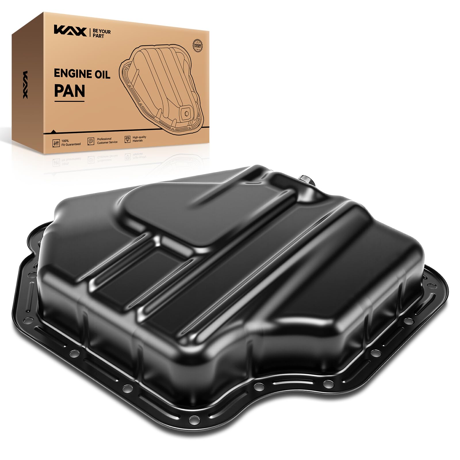 KAX 264-361 Engine Oil Pan Fit for 2007-2010 Sebring, 2011-2014 200, 2007-2012 Caliber, 2008-2014 Avenger, 2009-2020 Journey, 2007-2017 Patriot/Compass, without Drain Plug,Gasket