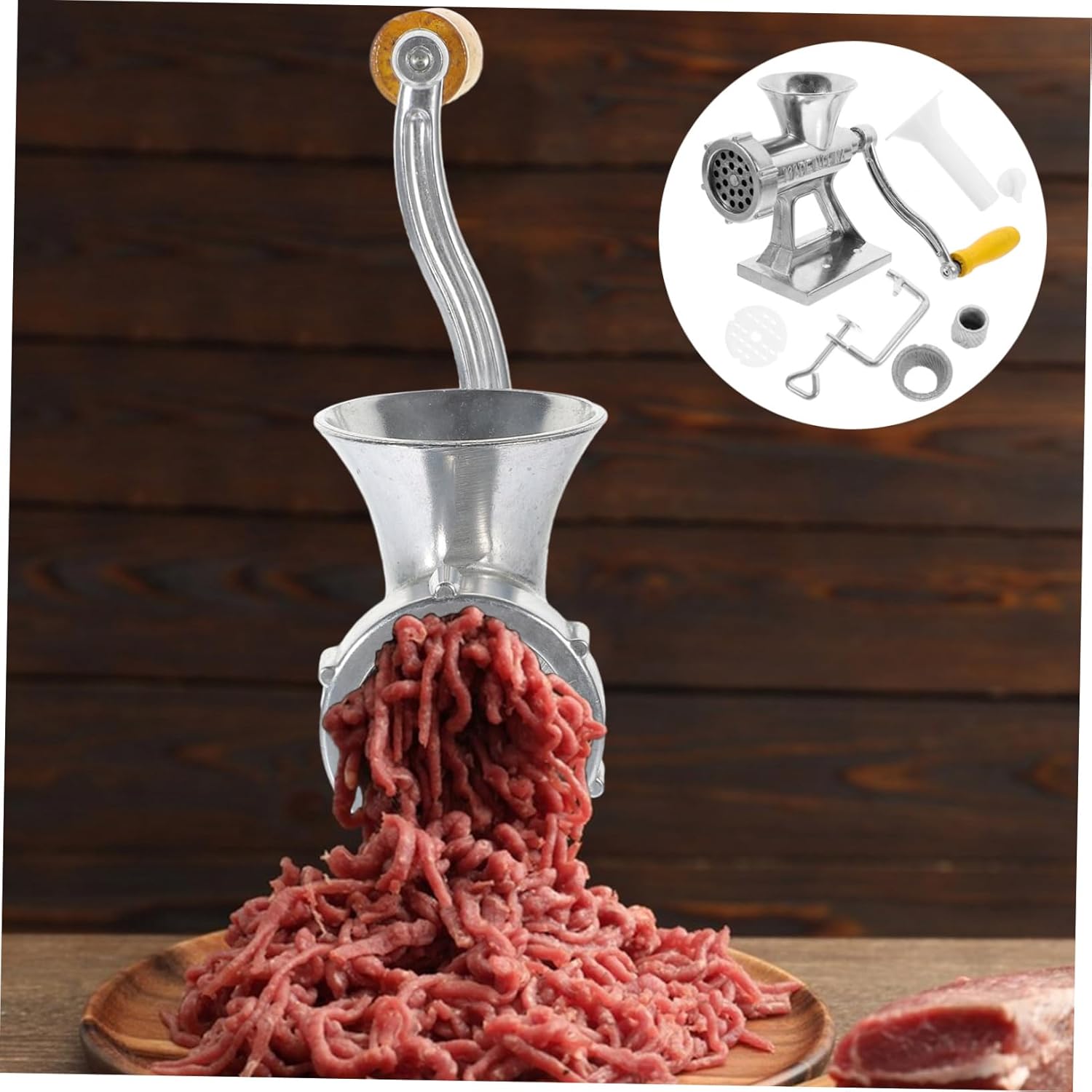 Manual Meat Mincer Sausage Stuffer Heavy Duty Hand Crank for Kitchen Meat Processor for Homemade Sausages