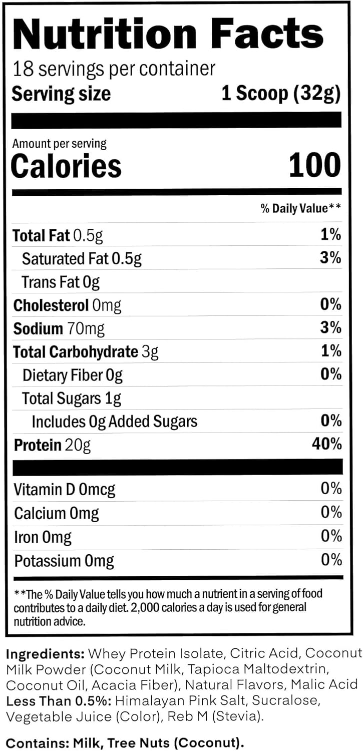 Oath Nutrition Clear Whey Isolate Protein Powder, Raspberry Lemonade, 20g Complete Protein per Serving, No Added Sugar, Grass-Fed, 18 Servings - Image 3