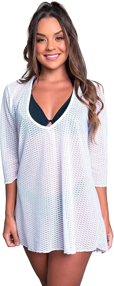 Saída de Praia MVB Modas Renda Curta Moda Praia