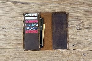 Personalized Checkbook Cover with Pen Holder