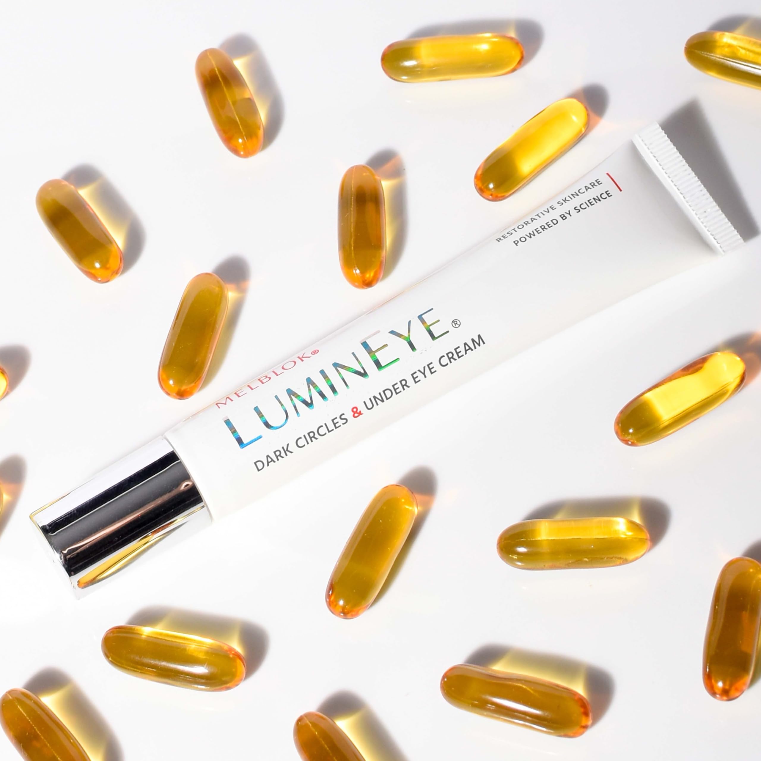 Melblok LuminEye Dark Circles & Under Eye Cream | Eye Cream for Dark Circles, Puffiness, Fine Lines & Tired Eyes with Niacinamide, Hyaluronic Acid & Peptides — Amazon image 5