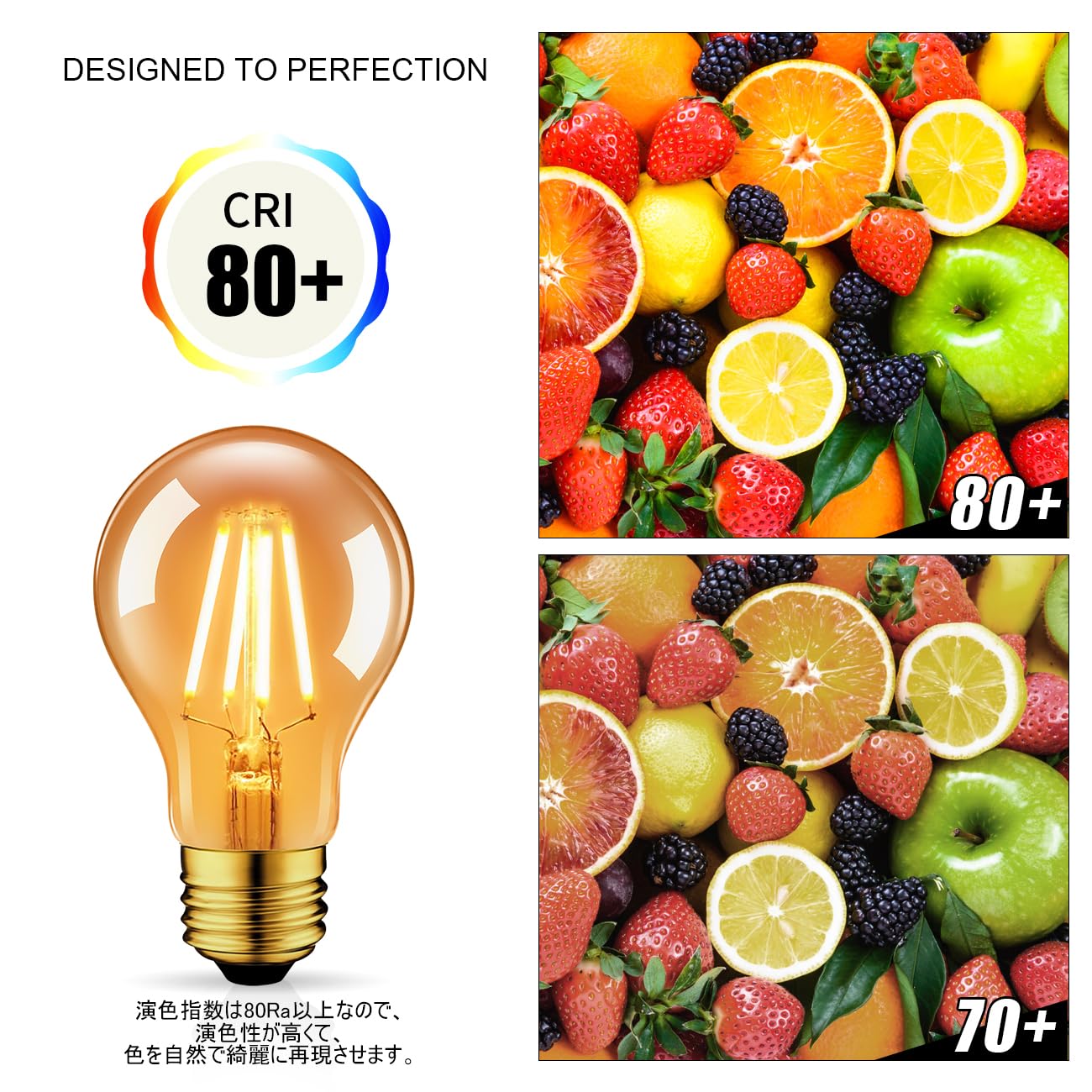 Amazon | LVWIT LED電球 E26口金 フィラメント電球 (6W)60W形相当