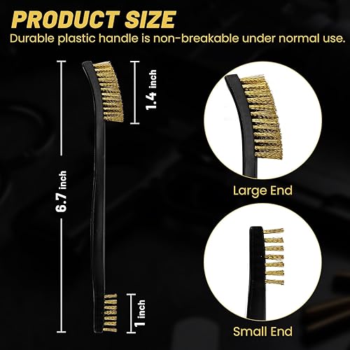 Miniatura 22 de Kit de limpieza para armas en caja grande, suministros de limpieza 4 en 1 incluye cepillos, parches, hisopos, paño sin pelusa, suministros altamente