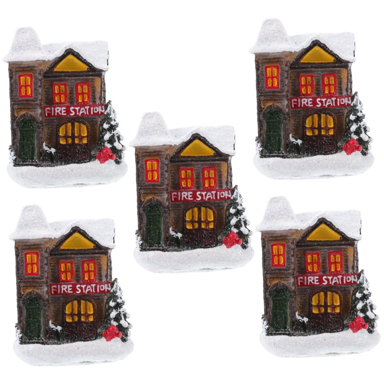 Décor modèle de maisonnette de Noël en pain d'épice avec suspension lumineuse LED pour sapin