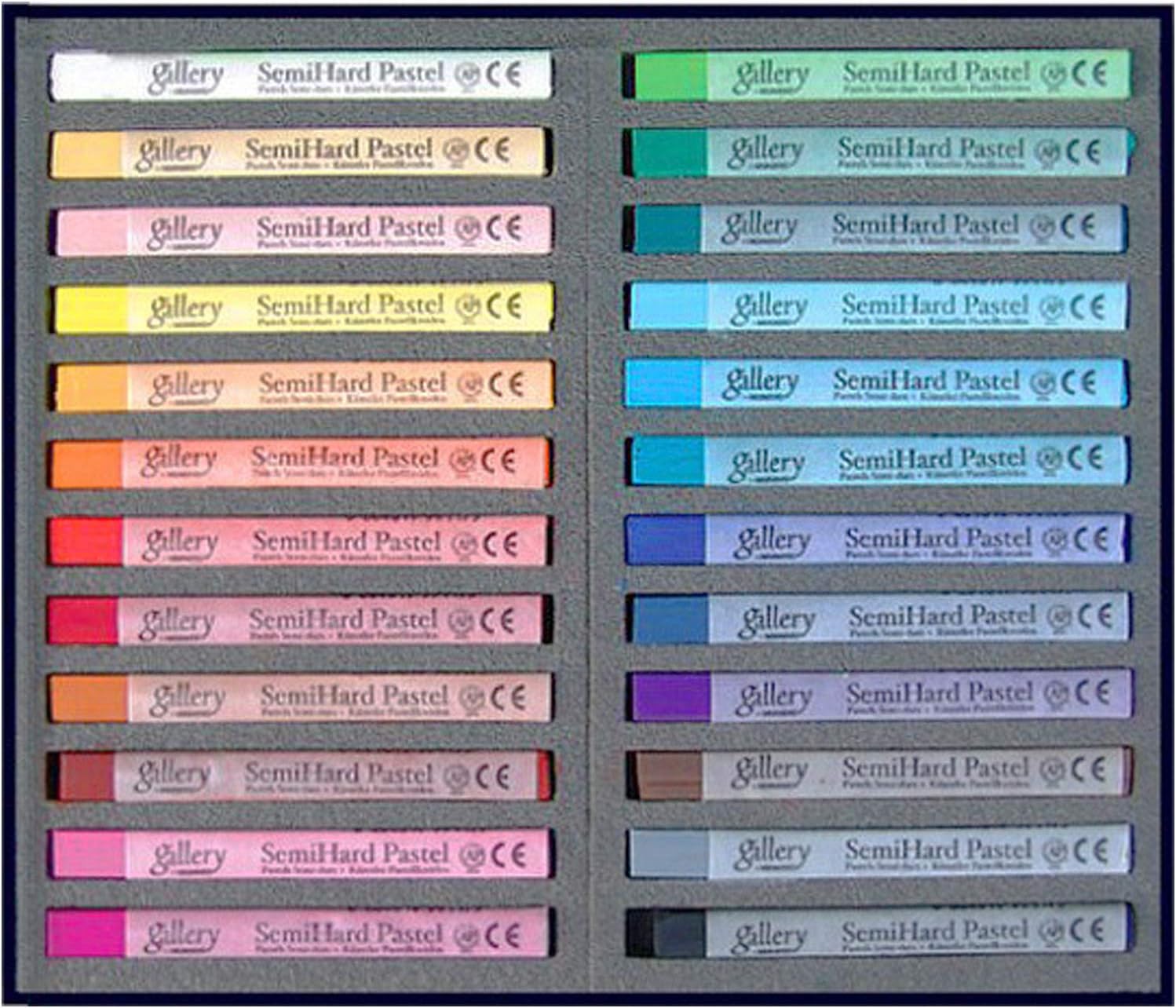 Mungyo Gallery SemiHard Pastels Cardboard Box Set of 24