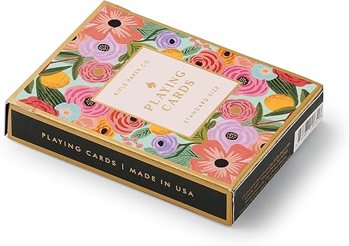 Miniatura 2 de RIFLE PAPER CO. Juego de cartas con temática de fiesta de jardín para adultos, baraja estándar para juegos de cartas y póquer en casa o fiesta,