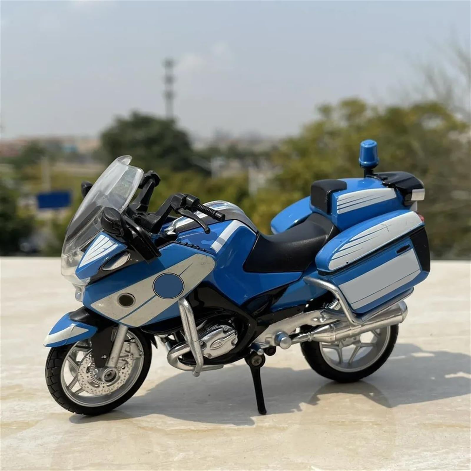 Motorbike Toy 1/18 For BMW Patrol Motorcycle Model Simulation Alloy Toy