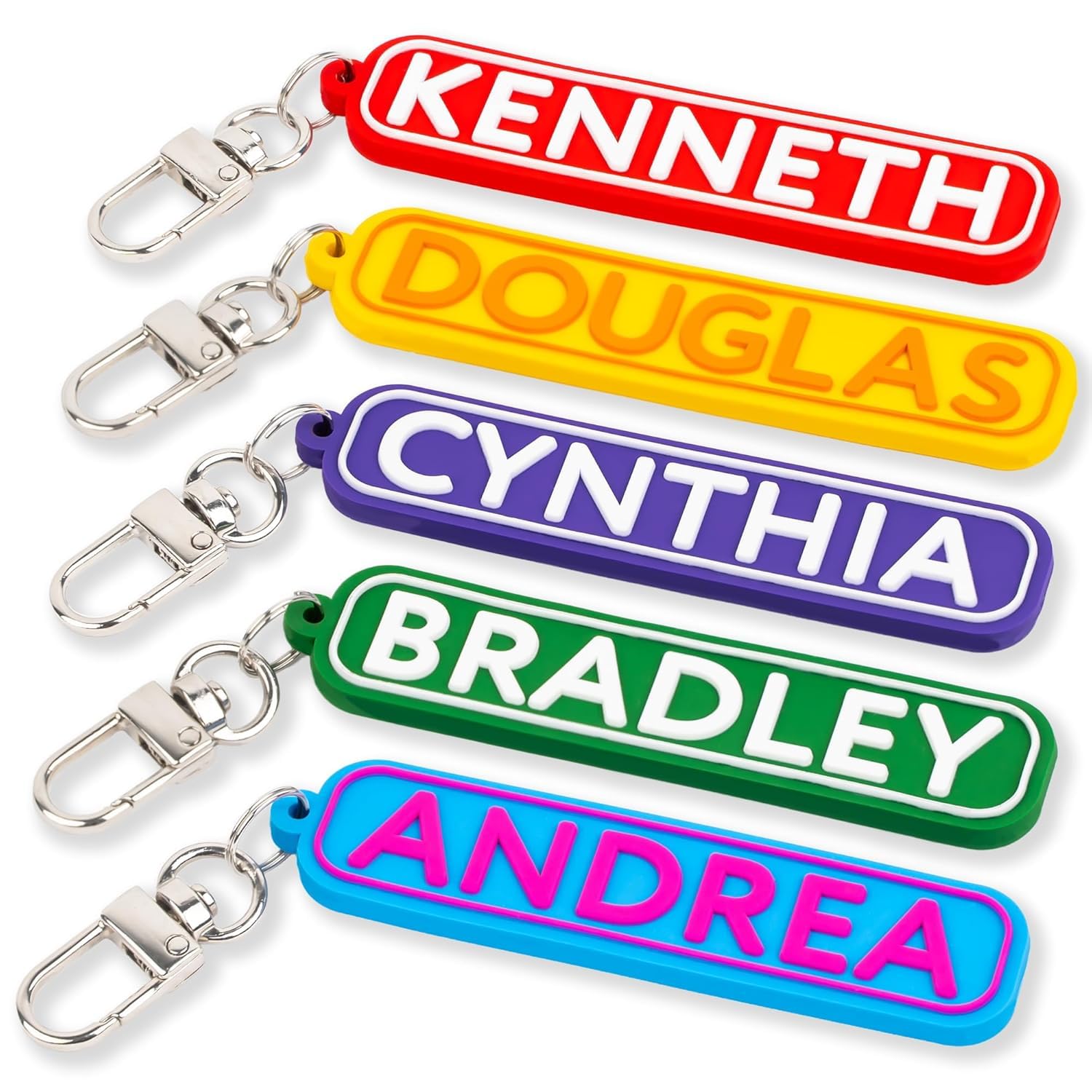 SODWINCO Personalized Sports Keychain – Custom Name Tag with Baseball, Basketball, Football, Soccer, Volleyball